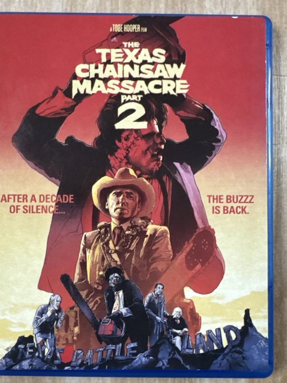 Texas Chainsaw Massacre 2 (Blu-ray, 1986 Tobe Hooper Film) RARE !